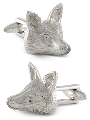 ZAUNICK Fox Cufflinks, Sterling Silver