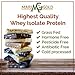 MariGold GRASS FED Whey Protein Bars Sampler Pack- 21+gm Protein, Even LOWER Sugar, Non GMO, Amazing Taste – Made Fresh, Ships Fresh. Purest Ingredients (12)thumb 1