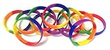 1 Dozen Multi-Pack Rainbow Pride Wristbands Silicone Rubber Bracelets