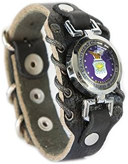 US Air Force Bracelet (Black &amp; Silver)