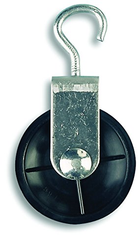 Chapuis vpcl4 Hook Sheave Material: Steel zingué- Guideline Maximum Load 40 kg 60 mm for Rope Diameter 8 mm, Grey/Black