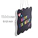 AUSTOR 3 Pack Chalkboard Sign 8x10 inch Double Sided Erasable Message Board with Hanging String and Cleaning Cloth for Wedding, Kitchen and Crafts