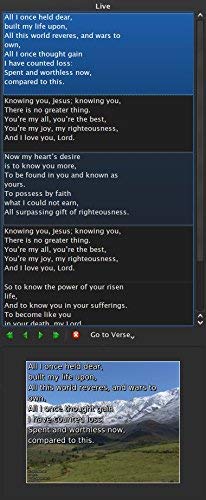 Church Service Song Display Verses Lyrics Projector Presentation Windows Mac PC Computer Software - Thumbnail 5