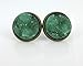 Summerfield Collection Antiqued Gold-tone Faux Druzy Stone Stud Earrings 12mm (Mint Green)