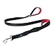 Double Handle Dog Leash, 5 ft Long with Padded Traffic Handle for Full Control, Heavy Duty Dog Leash, D-Ring for Accessories, Excellent for Safety Training, Walking, Running or Hiking by Mismuris