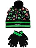 Minecraft Boys' Hat & Gloves Set One Size