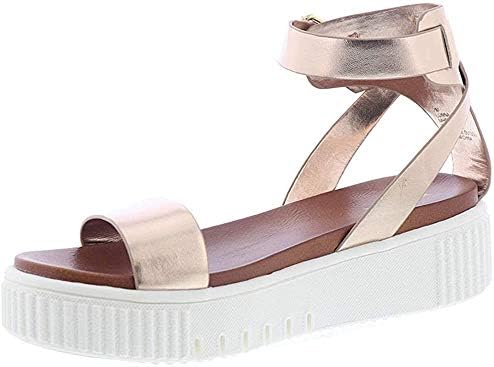 mia sandals rose gold