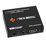 J-Tech Digital 4K 60HZ HDMI Audio Extractor Converter SPDIF + 3.5MM Output Supports HDMI 2.0, 18Gpbs Bandwidth, HDCP 2.2, Dolby Digital/DTS Passthrough CEC, HDR10 [JTD18G-H5CH]
