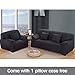 Stretch Seat Chair Covers Couch Slipcover Sofa Loveseat Cover 9 Colors/4 for 1 2 3 4 Four People Sofa + 1 Pillowcase