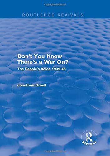Amazon.com: Don't You Know There's a War On?: The People's Voice 1939 ...