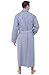 Alexander Del Rossa Mens Lightweight Cotton Robe, XL Light and Dark Blue Striped (A0715R62X)