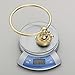 Leyden Polished Gold Towel Ring, Bathroom Hand Towel Holder Wall Mounted Gold Towel Rack Round