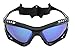 G&G Jetski Sunglasses Polarized Water Sport Surfing Kiteboarding P603 Black Frame Blue Mirror Lens