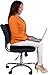 Relaxzen Coccyx Support Wedge Seat Cushion, Black