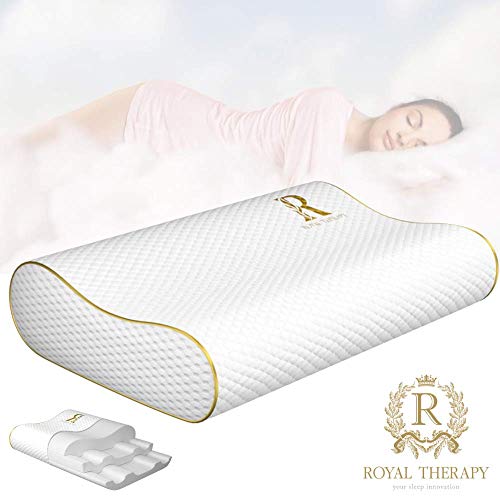 Royal Therapy Memory Foam Pillow, Neck Pillow - Bamboo Adjustable Side Sleeper Pillow for Neck & Shoulder, Support for Back, Stomach, Side Sleepers, Orthopedic Contour Pillow - Thumbnail 7
