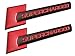 2pcs Supercharged Alloy Badge Emblems,3D Decal Replacement for TT A3 A4 A5 A6 A7 A8 Q3 Q5 Q7 S4 S6 S5 RS5 (Black Red)