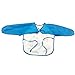 Cute Cartoon Unisex Infant Toddler Baby Waterproof Sleeved Bib, Baby Toddler Smock (6 Months-3 Years) (blue)