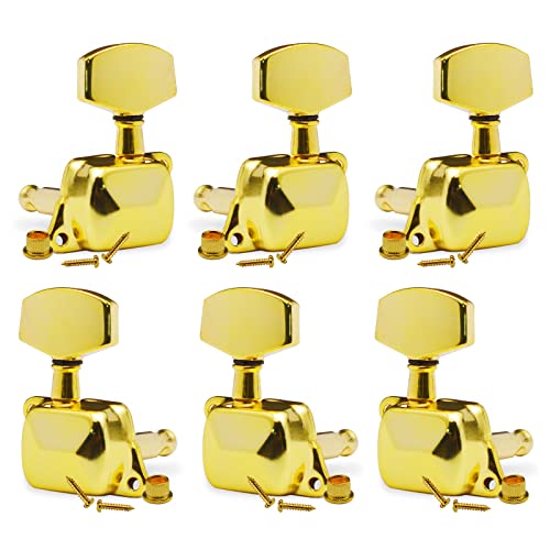 SAPHUE 3+3 Guitar Tuning Pegs Gold