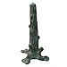 Rome B65 Tree Trunk Sundial Pedestal Base, Cast Iron with Painted Finish, 16-Inch Height