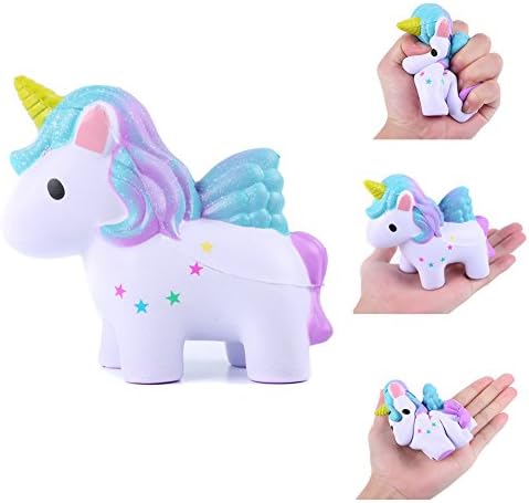 HongG Slow Rising Kawaii Simulation Squishies Scented Squeeze Toy Stress Relief Squishy Toys for Kids and Adults (Squishy Unicorn)