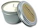Candlecopia Vanilla Sandalwood Strongly Scented Hand Poured Vegan Travel Tin Candle, 8 Ounce Tin