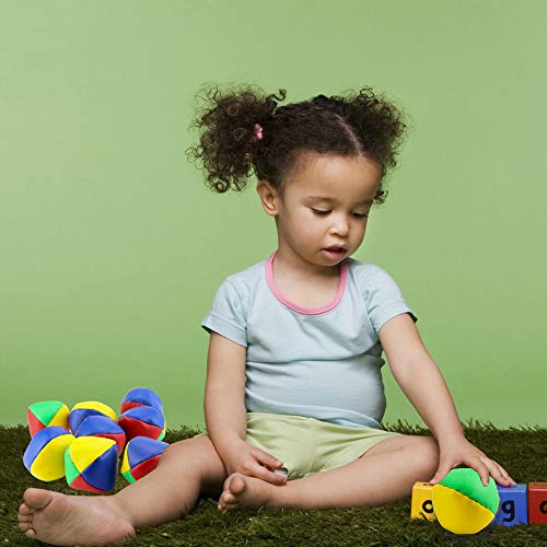 Twdrer 9 Pack Multi-Colored Juggling Balls Set,Soft Easy Durable Quality Mini Juggling Balls for Beginners,Kids,Adults - Thumbnail 4
