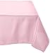 LinenTablecloth 60 x 126-Inch Rectangular Polyester Tablecloth Pink