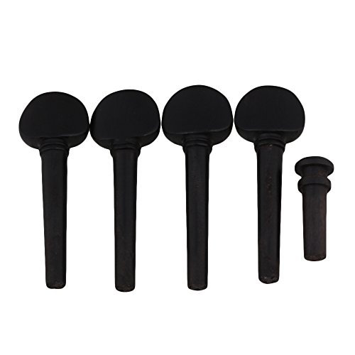 Black Ebony Tuning Pegs for 1/16 Violin String Instrument Accessories