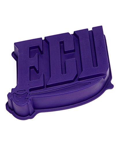 NCAA East Carolina Pirates ECU Cake Pan with Stand, One Size, Purple