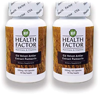 Health Factor USA Elk Velvet Nutrition Joint and Hip Mobility Enhancement Supplement for Dogs – 2 Month Supply