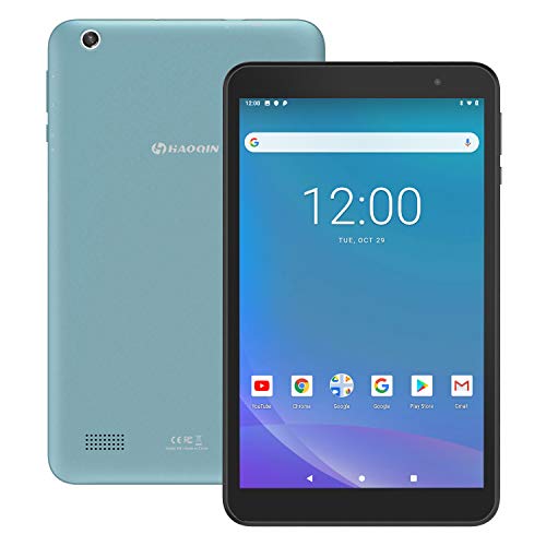 HAOQIN H8 Android Tablet 8 Inch 2GB RAM – Android 9.0 Quad Core Processor 16GB Storage Tablet PC with WiFi Bluetooth Dual Camera Google Certified (Blue)