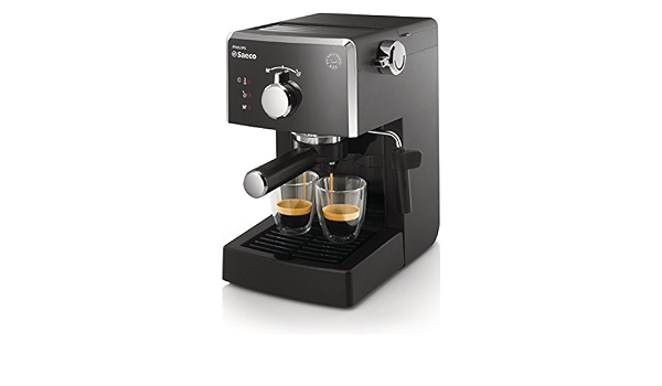 Saeco HD8423/11 Poemia Focus – Cafetera manual negro : Amazon.es: Hogar y  cocina