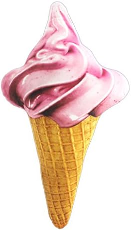 Emmez 20" x 12" Pink Ice Cream Cone Accent Pillow