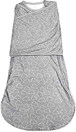 Cyuuro Infant Baby Girl Swaddle Blanket Wrap Sack Receiving Blanket Grey, 0-4 Months