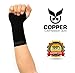 Copper Compression Gear Wrist Brace Sleeve for Men and Women Relief for Carpal Tunnel, RSI, Cubital Tunnel, Tendonitis, Arthritis, Wrist Sprains. Support Recovery (1 Sleeve - Fits Both Hands)