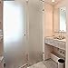 Soqool Privacy Window Film Frosted Window Vinyl Self Stick Window Film, Bathroom Privacy Film Sidelight Window Film Privacy Glass Film for Office/Home(White,17.7In. by 78.7In.)