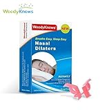 WoodyKnows Anti-Snoring Advanced Nasal Dilators for Snoring Reduction Nose Vents Snore Stoppers to Ease Snoring and Breathing - Good Alternatives to Nasal Strips Chin Strap Jaw Strap (S+M+L+XL)