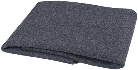 PuTian Virgin CrueltyFree Utpala Australian Merino Wool Blanket,Thermal,AsphaltGray,40by70in