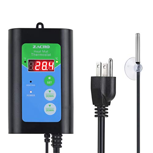 Zacro Digital Heat Mat Thermostat Temperature Controller for Seed
