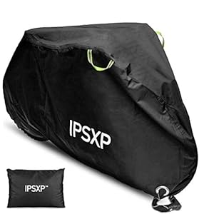 IPSXP Fietshoes, afdekzeil, 210D Oxford-weefsel, fietsbeschermhoes, fietsgarage met afsluitbaar gat voor 29 inch…