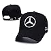 Enseng Car Logo Adjustable Baseball Hat, Unisex Hat Travel Cap Car Racing Motor Cap for Mercedes Benz (Black)