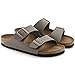 Birkenstock Arizona 2-Strap Women's Sandals in Stone Birko-Flor (39 N EU - Narrow)