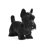 DEMDACO Black Scottish Terrier Children's Plush Beanbag Stuffed Animal Toy