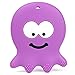 Baby Teething Toys - Adorable Violet Octopus - Best Sensory Learning Teether for Girl Or Boy Infant Newborn 3/6 / 12 Months / 1 Year Old - BPA Free Silicone - Cool Baby Shower Gifts