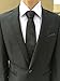New Green Paisley Jacquard Woven Men's Tie Necktie (Black)