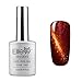 Elite99 Magnetic 3D Cat Eye Gel Polish Soak Off UV LED Nail Art Manicure Varnish Free Magnet 9924 Brownish Red with Gold Eye
