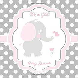 pink and grey elephant baby shower