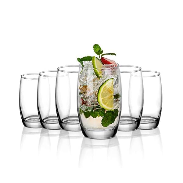 Amisglass-Highball-Glasses-Pack-of-6-Glassware-Tondo-with-Heavy-Base-Lead-Free-Water-Juice-Drinking-Glasses-39cl-Tableware-Glass-Perfect-for-Home-Restaurants-and-Parties Amisglass Highball Glasses Pack of 6, Glassware Tondo with Heavy Base, Lead-Free, Water Juice Drinking Glasses 40cl…