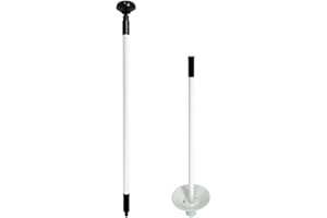 X·CELLENT Mini Golf Putting Green Flagstick for Yard Practice Set, Golf Pin Flagpole Set, Portable 2-Section Fiberglass Golf Flag Sticks,3 Feet (White Flagpole-1 Pack)
