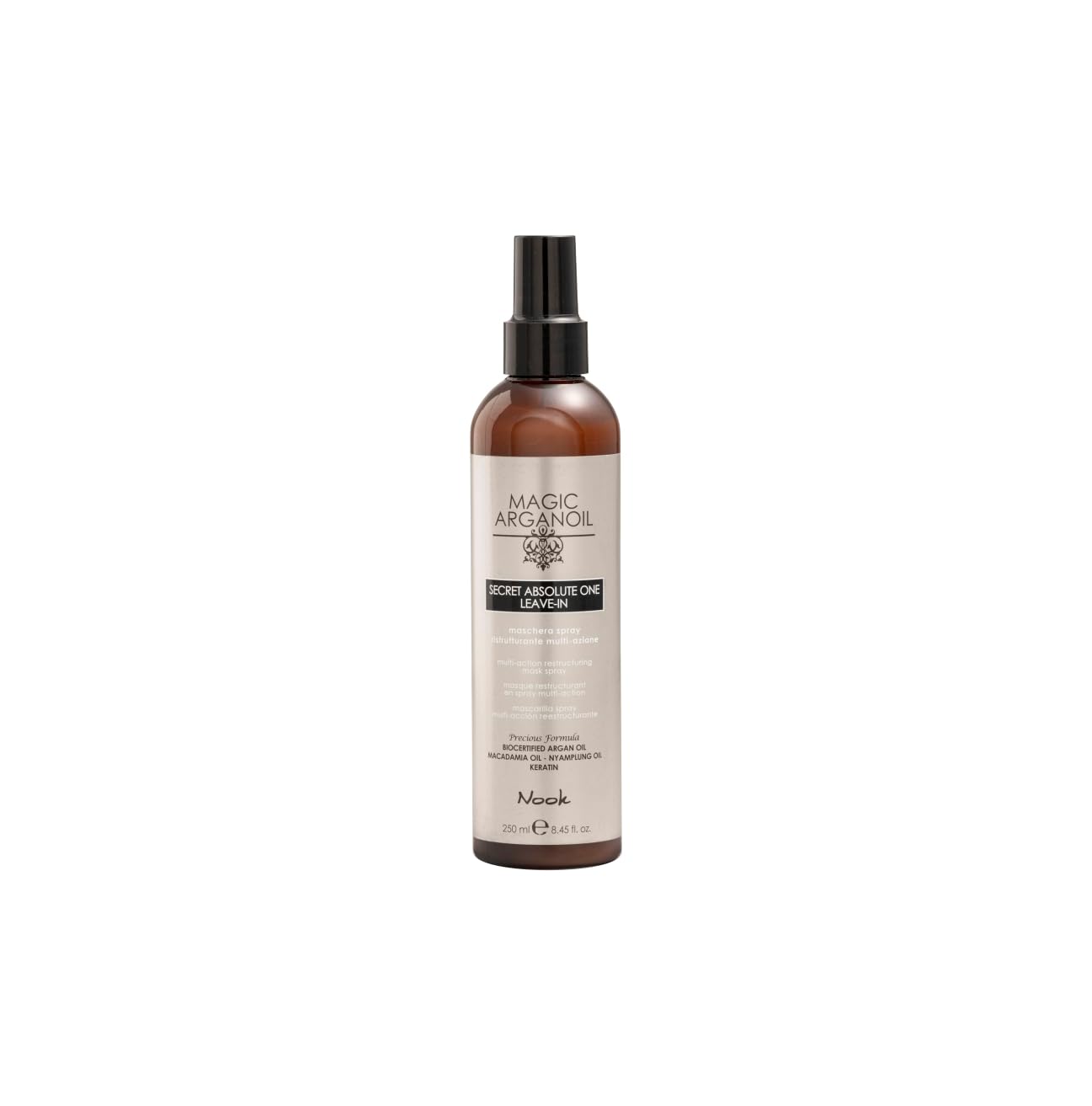 Nook Magic Argan Oil Absolute One Leave-In Mask, Argan Oil, Keratin, 250 ml